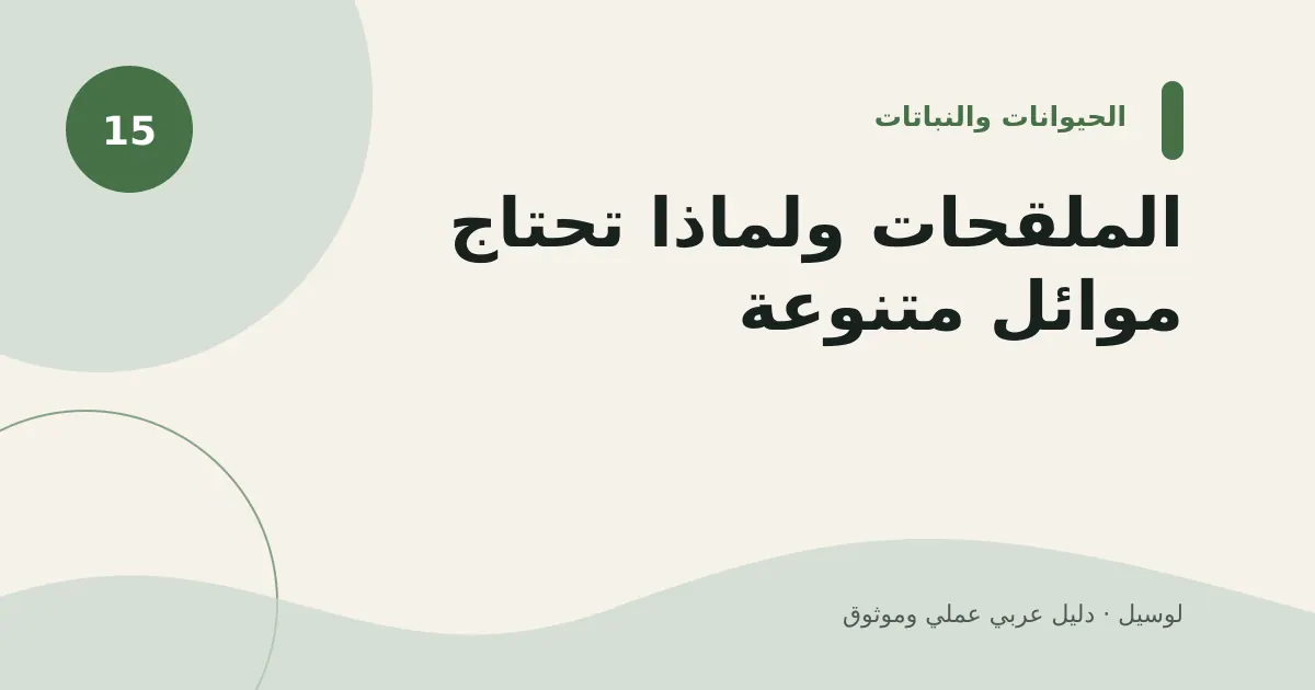صورة توضيحية لمقال: الملقحات ولماذا تحتاج موائل متنوعة